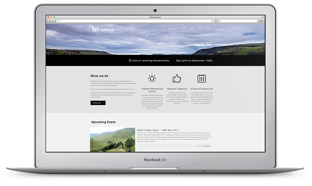 Be Outdoor Website